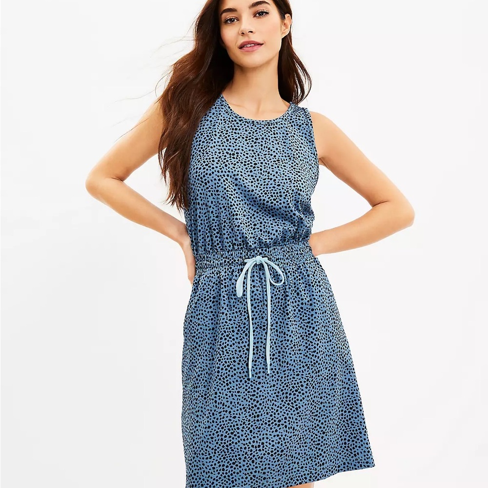Lou & Grey Leopard Print Luvstrech Dress Large